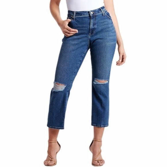 Express Denim - Express - 90's Ankle Boot Distressed Jeans